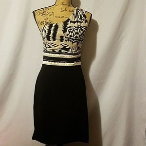 BCBGMAXAZRIA One shoulder dress.